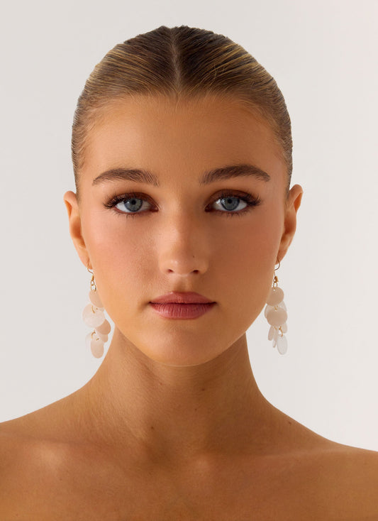 Cascade Earrings - Ivory