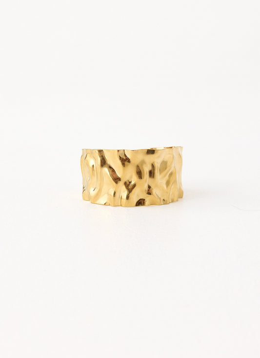 Daisy Drift Bangle - Gold