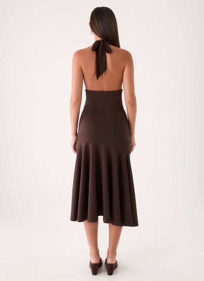 Enyah Midi Dress - Chocolate