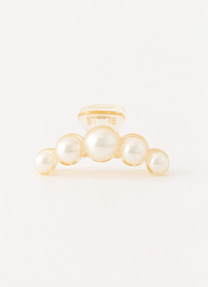 Oyster Club Claw Clip - Pearl