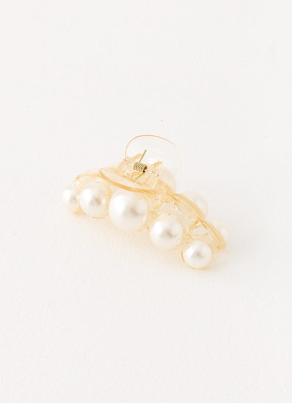 Oyster Club Claw Clip - Pearl