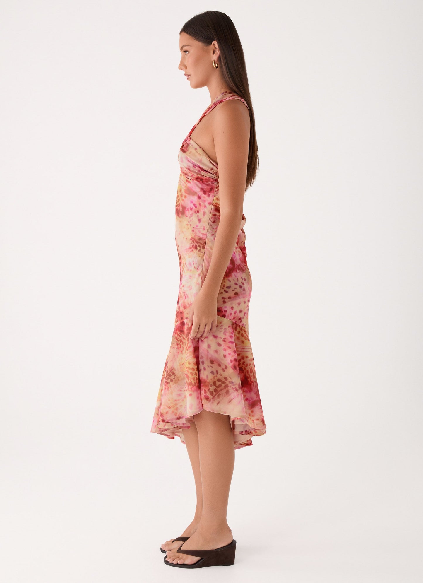 Sinnie Midi Dress - Botanic Cheetah