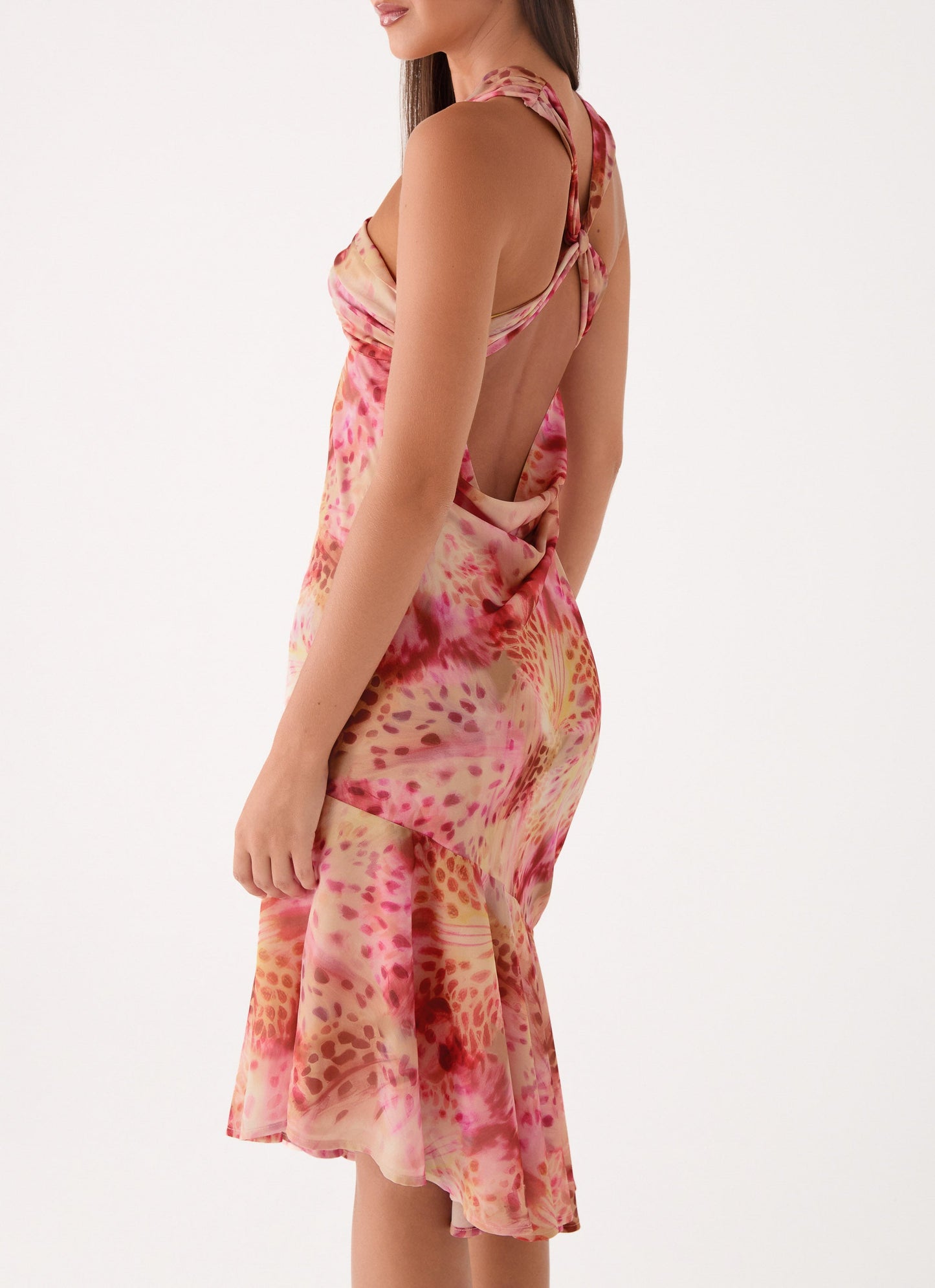 Sinnie Midi Dress - Botanic Cheetah